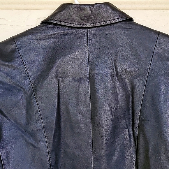 Preston & York genuine leather jacket Womens Black Size S - Picture 10 of 12